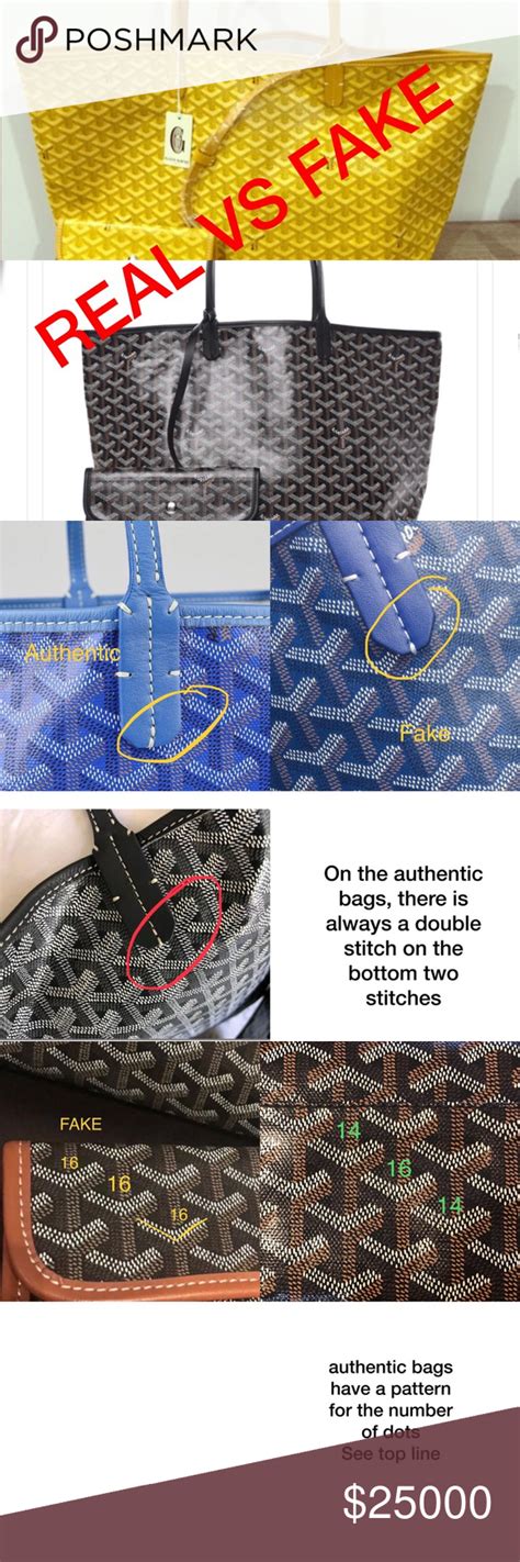 goyard 真 假 分辨|goyard tote bag authenticity check.